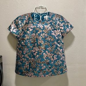 🆕J. Crew Collection Cherry Blossom Top Small